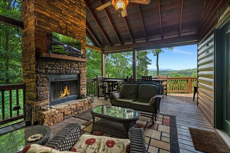 mountain top cabin rentals in blue ridge ga
