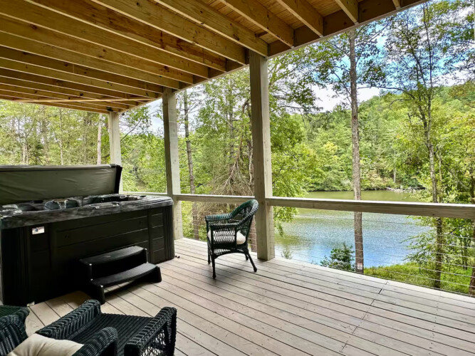 lakefront north georgia cabin