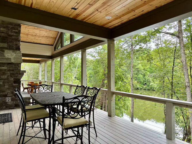 lakefront north georgia cabin