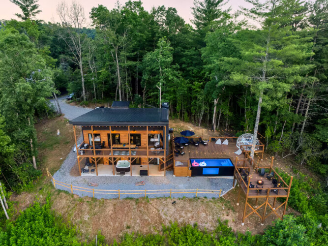 luxury cabins in georgia with private pool