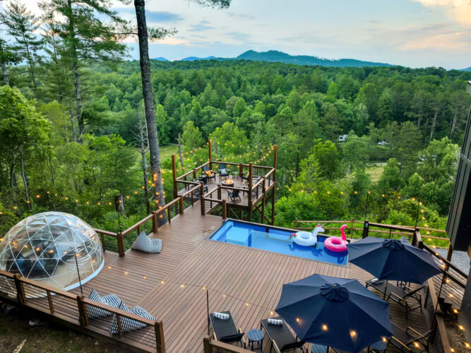 luxury cabins in georgia with private pool