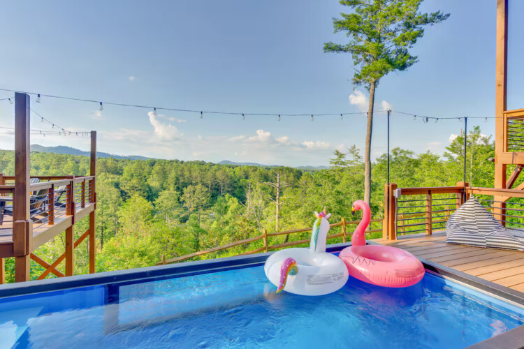 luxury cabins in georgia with private pool
