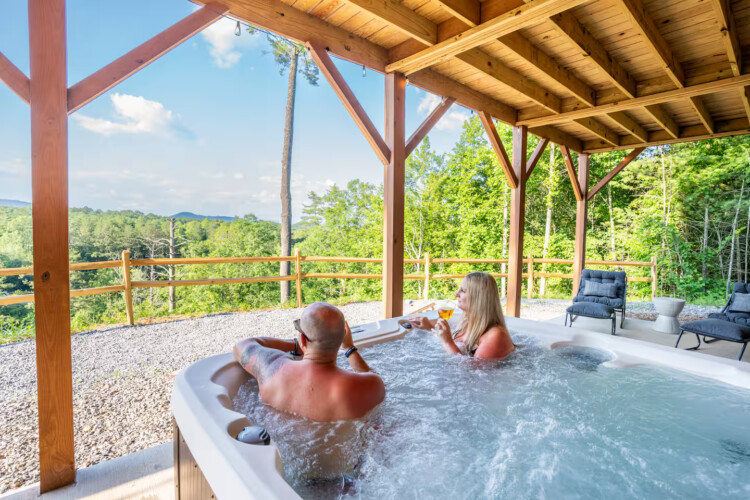 luxury cabins in georgia with private pool