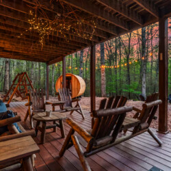 cabins on fightingtown creek with sauna
