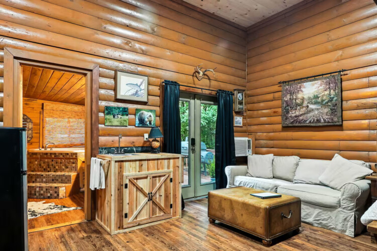 cabins on fightingtown creek with sauna