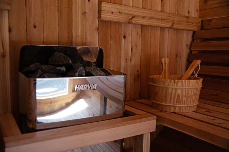 cabins on fightingtown creek with sauna