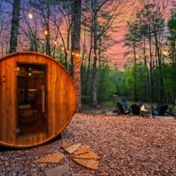 cabins on fightingtown creek with sauna