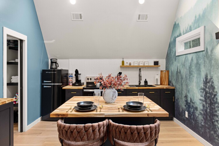 blue ridge ga a-frame cabin with private pickleball court and sauna