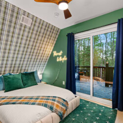 blue ridge ga a-frame cabin with private pickleball court and sauna