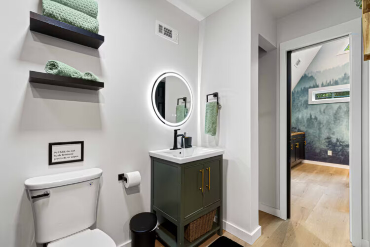 blue ridge ga a-frame cabin with private pickleball court and sauna