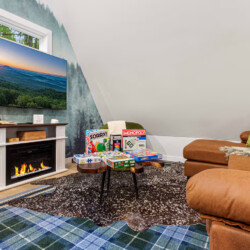 blue ridge ga a-frame cabin with private pickleball court and sauna