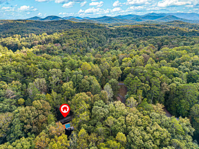 blue ridge ga a-frame cabin with private pickleball court and sauna