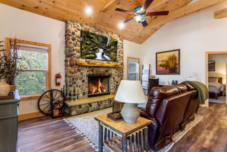 cabins in ellijay ga on river