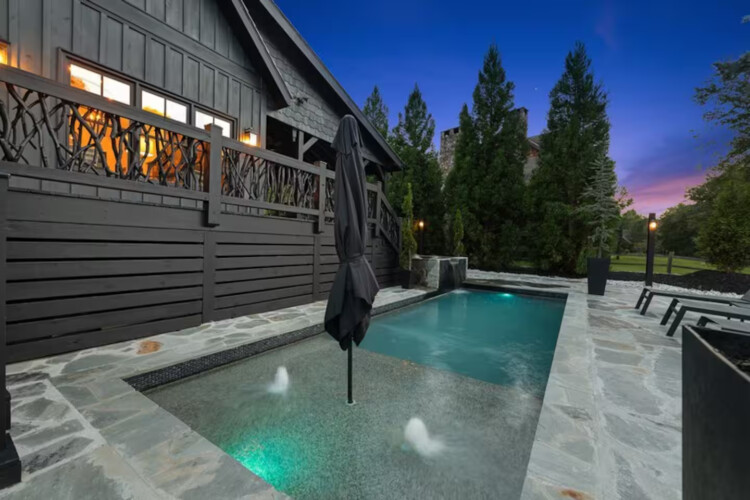 toccoa river cabin rentals with swimming pool