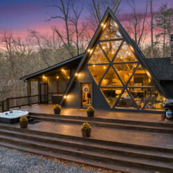Timber & Glass | A Frame Cabin Rental | McCaysville GA