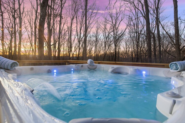 luxury blue ridge ga cabin with hot tub
