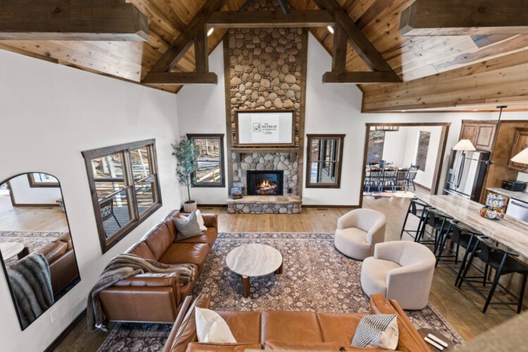 luxury blue ridge ga cabin with hot tub