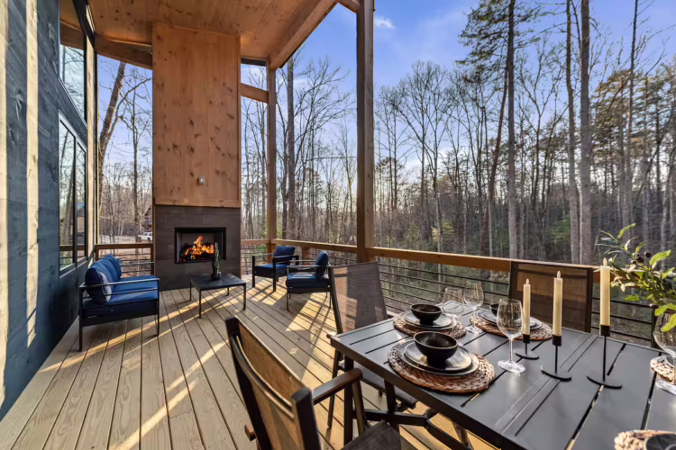 pet friendly blue ridge georgia cabin with sauna and hot tub