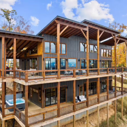 north georgia cabin with sauna hot tub and swimming pool