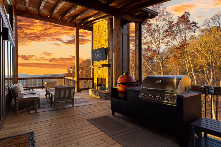 north georgia cabin with sauna hot tub and swimming pool