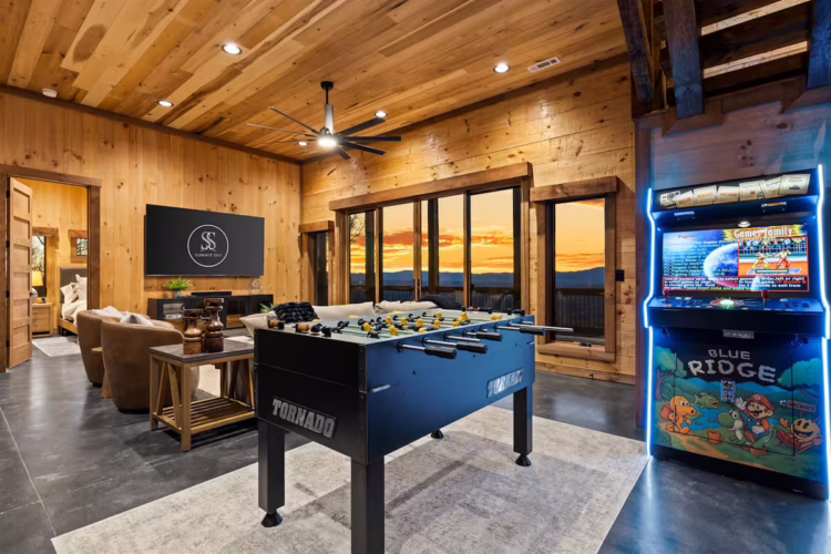 north georgia cabin with sauna hot tub and swimming pool