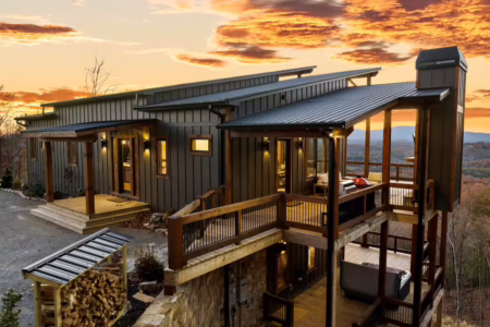 north georgia cabin with sauna hot tub and swimming pool