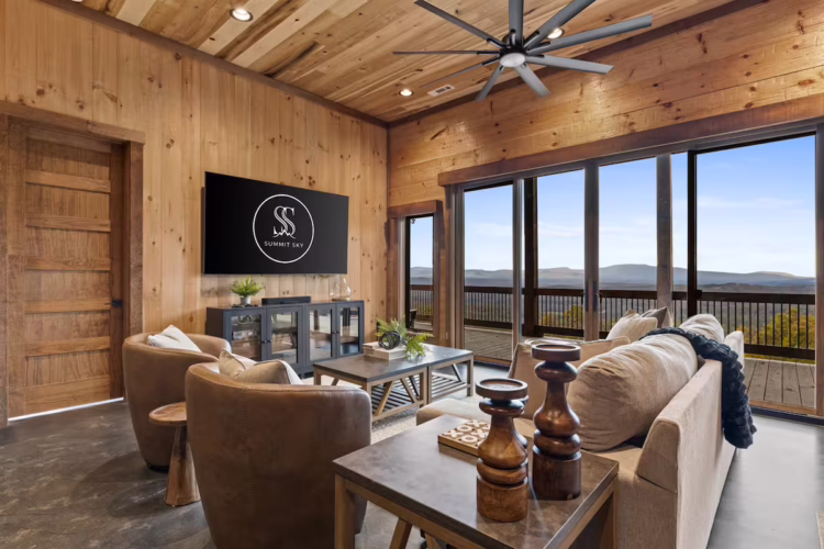 north georgia cabin with sauna hot tub and swimming pool