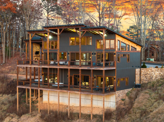 north georgia cabin with sauna hot tub and swimming pool