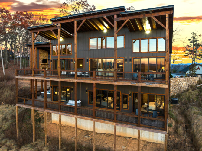 north georgia cabin with sauna hot tub and swimming pool