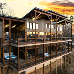 north georgia cabin with sauna hot tub and swimming pool