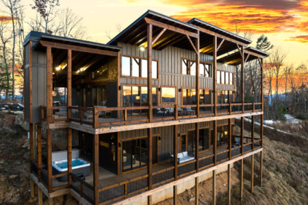 north georgia cabin with sauna hot tub and swimming pool