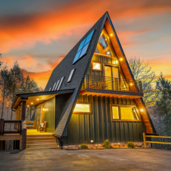 creekside a-frame cabin rental