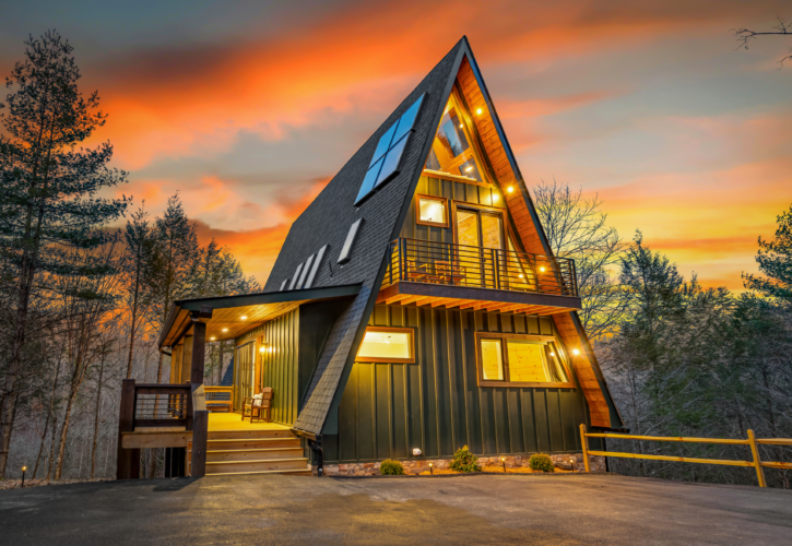 creekside a-frame cabin rental