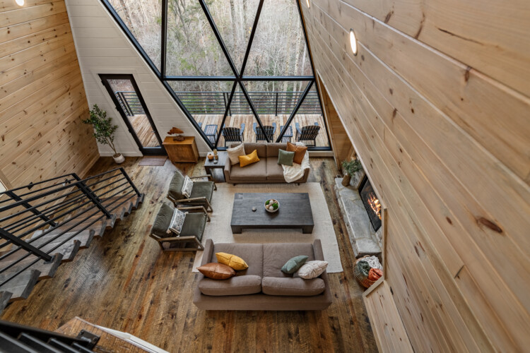 creekside a-frame cabin rental