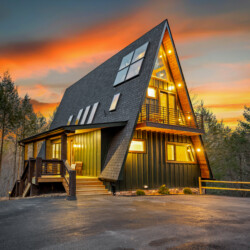 creekside a-frame cabin rental