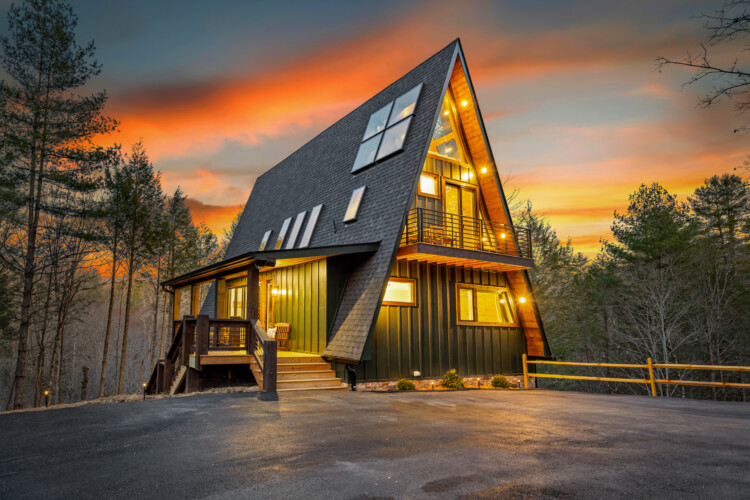 creekside a-frame cabin rental