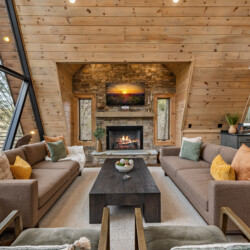 creekside a-frame cabin rental