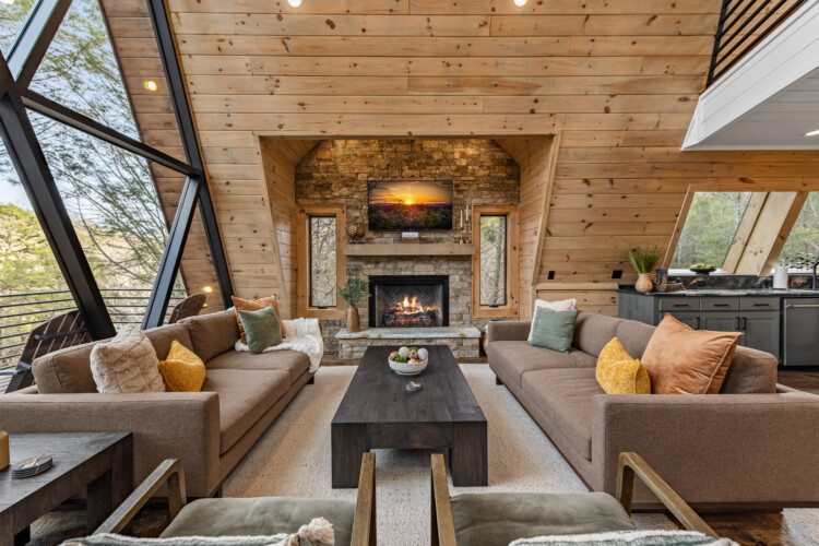 creekside a-frame cabin rental