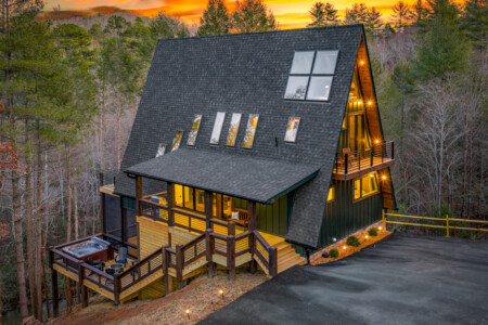 creekside a-frame cabin rental