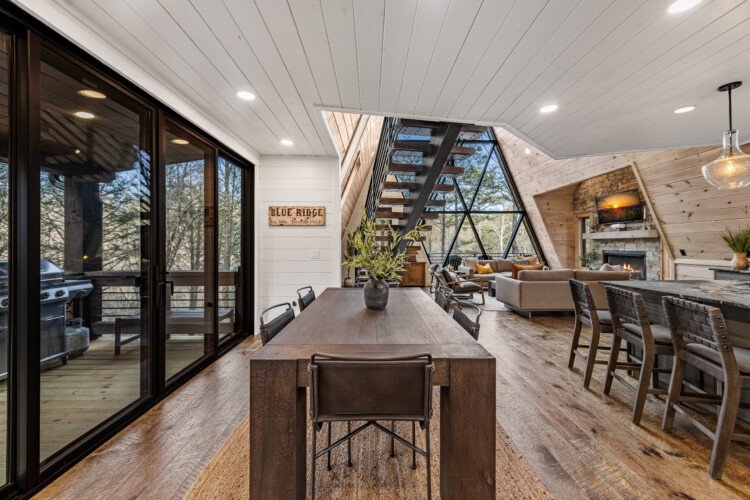 creekside a-frame cabin rental