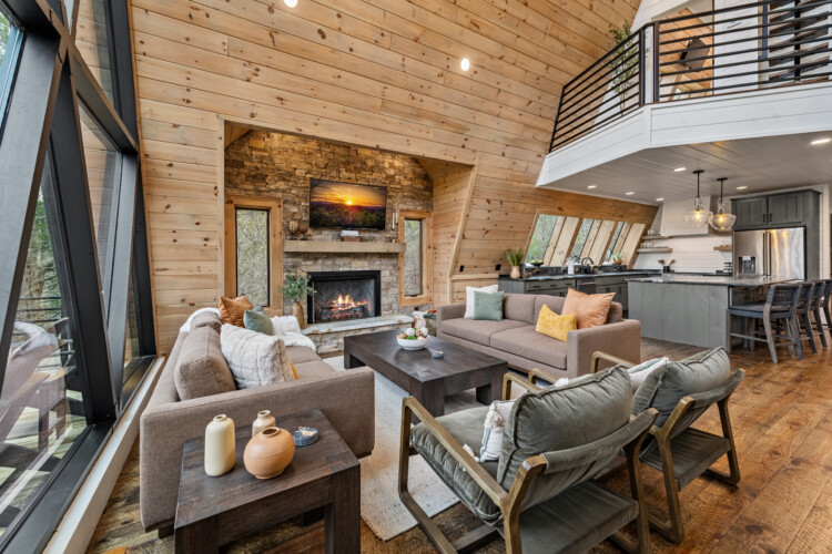 creekside a-frame cabin rental