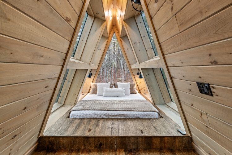 creekside a-frame cabin rental