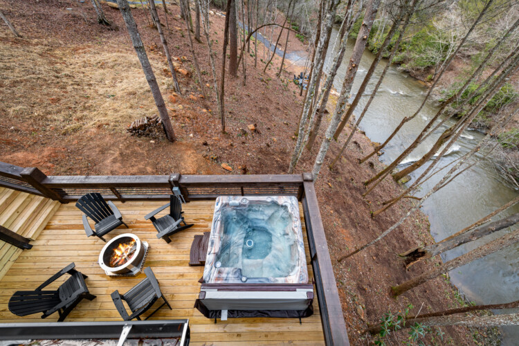 creekside a-frame cabin rental