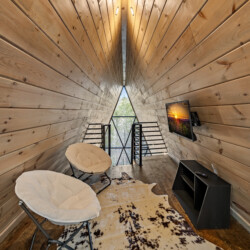 creekside a-frame cabin rental