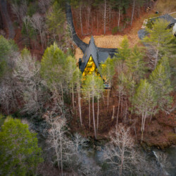 creekside a-frame cabin rental