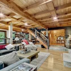 mineral bluff cabin with hot tub and mountain views