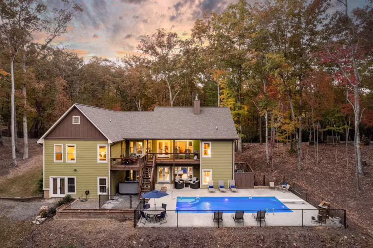 north georgia cabin rentals with private pool