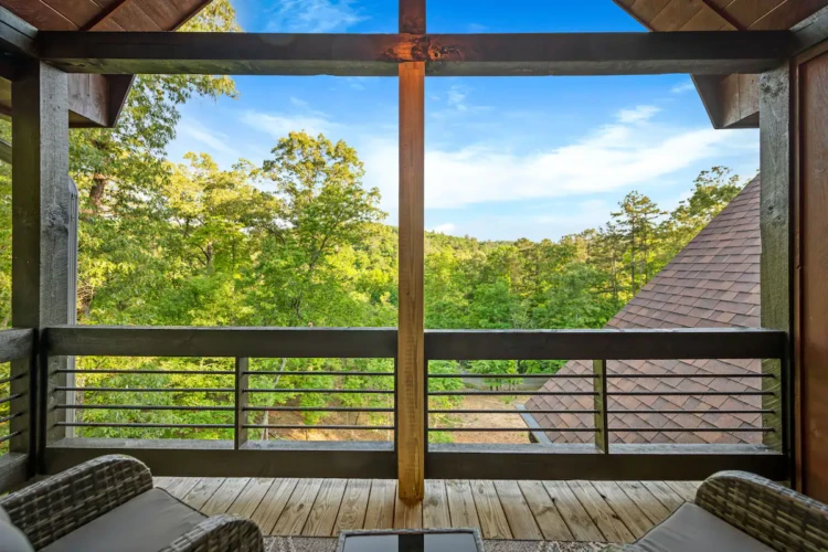 blue ridge georgia cabin with swim spa and sauna
