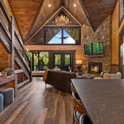 blue ridge georgia cabin with swim spa and sauna