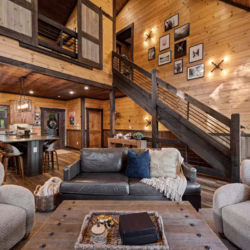 blue ridge georgia cabin with swim spa and sauna